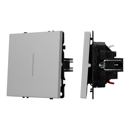 Механизм выключателя одноклавишный проходной Arlight LED SWT-NOBE-MKP1-SFPL-L-IS (230V, 10A) 059431