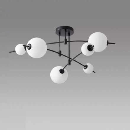 Потолочная люстра iLedex Epical 6827-6 BK+WH