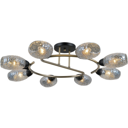 Люстра на штанге Illumico IL0300-8CSQ-79 BK AB