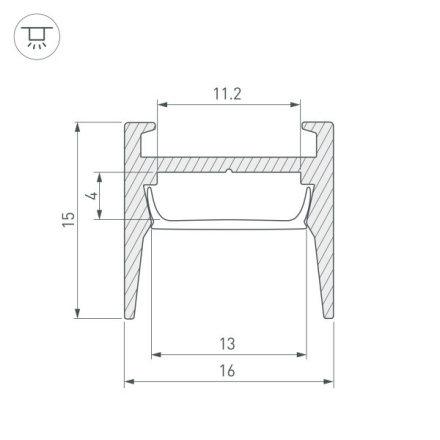 Профиль Arlight Mic 029847