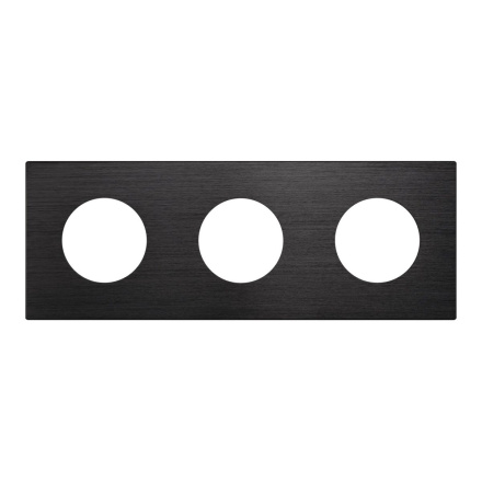 Рамка 3-местная алюминиевая Arlight FRM-PRESTO-ALR-3-BK 043872