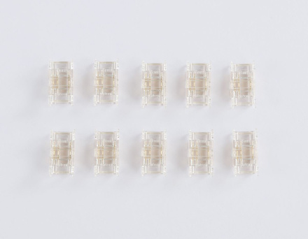 Соединитель прямой Ambrella Light Illumination COB CCT 12/24V для лент 8mm (3 конт.) (10шт. в комплекте) GS6366