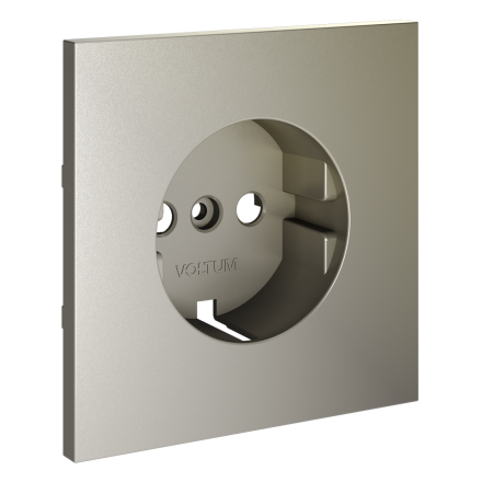 Накладка для розетки с заземлением Voltum S70 (шелк) VLS000604