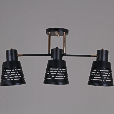 Потолочная люстра Reluce 06074-3.3-03 BK+FG