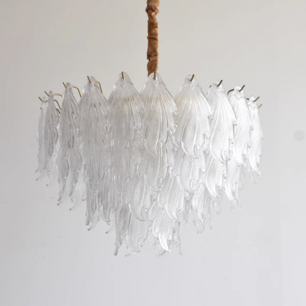 Подвесная люстра Delight Collection Crystal leaf 6489P/D800 gold/clear