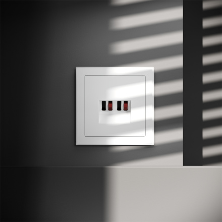 Розетка акустическая Voltum S70 VLS060302 (белый матовый)