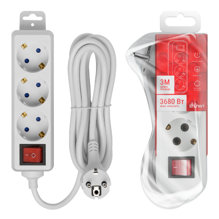 Удлинитель бытовой Duwi 32058 6