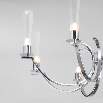 Люстра на штанге Eurosvet Rosher 60141/8 хром a060336