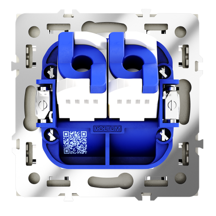 Розетка компьютерная двойная Voltum S70 VLS060204 (шелк)