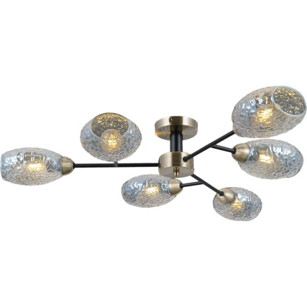 Люстра на штанге Illumico IL0285-6CSQ-79 BK AB