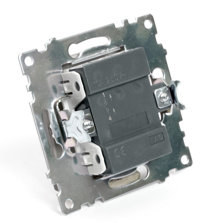 Переключатель 1-клавишный Stekker Катрин GLS10-7105-04 49018