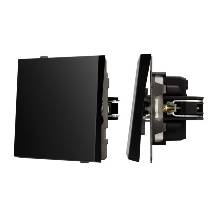 Механизм выключателя одноклавишный непроходной Arlight SWT-TENDO-MK01-PL-BK (230V, 10A) 054035