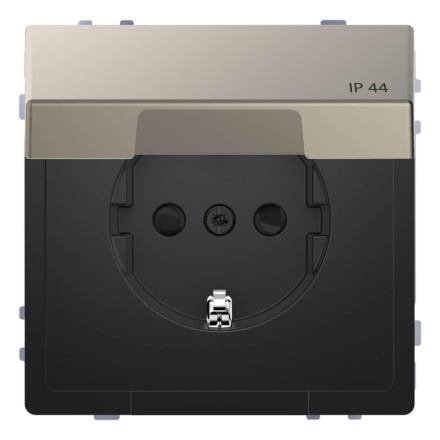 Розетка Schneider Electric Merten D-Life 16A с/з и крышкой MTN2314-6050