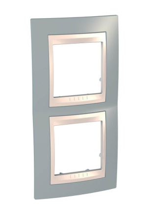 Рамка 2-постовая вертикальная Schneider Electric Unica Хамелеон MGU6.004V.565
