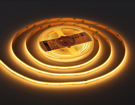 Светодиодная лента Ambrella Light Illumination COB 608Led/ 12W m/ 24V IP20 CCT 3000-6500K/ 5m*8mm*2.2mm (3 конт.) GS4901