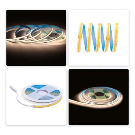 Светодиодная лента Apeyron 24В COB 15Вт/м 3000К 5м IP20 00-480