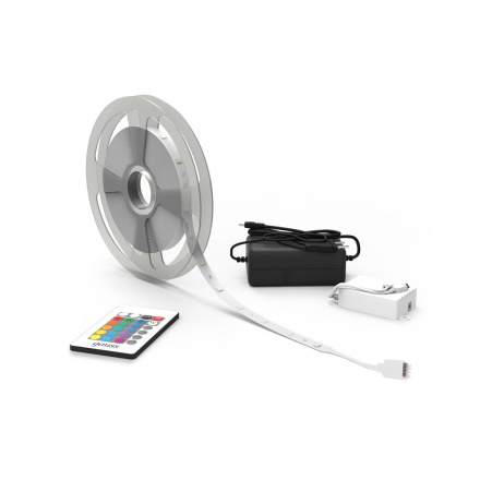 Светодиодная лента Gauss Basic 12В 5050 6Вт/м RGB 5м IP20 BT012