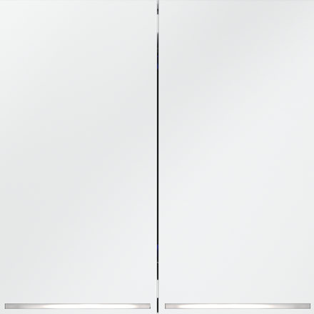 Выключатель двухклавишный с подсветкой Voltum S70 VLS020202 (белый матовый)