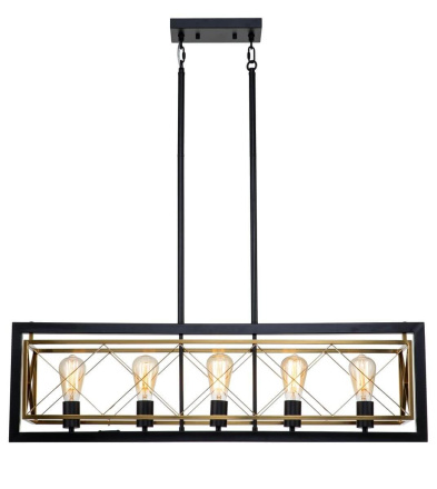 Подвесная люстра Indigo Era 10003/5R Black V000067