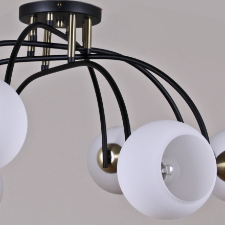 Люстра на штанге Illumico IL0250-8CSQ-79 BK AB