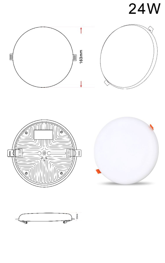 Встраиваемый светильник Zortes Cloud ZRS.57793.24