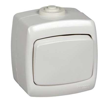 Выключатель 1-клавишный Schneider Electric Рондо VA66-102B-BI