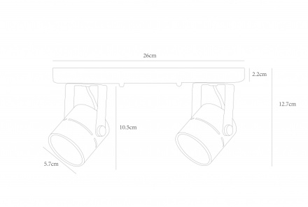Спот Arte Lamp Mizar A1311PL-2WH