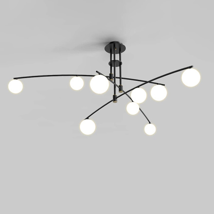 Люстра на штанге Delight Collection 8119P/9 black