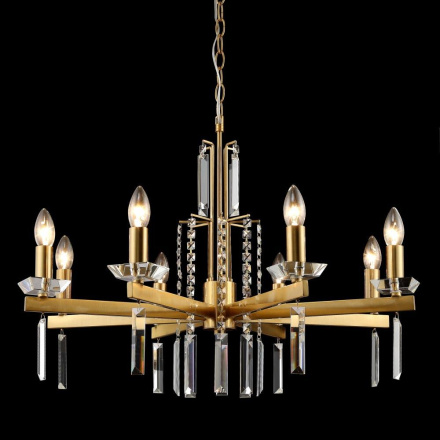 Подвесная люстра Crystal Lux Marron SP8 Brass