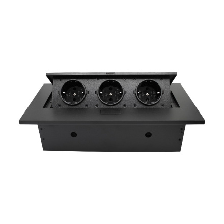 Блок розеток MX-226 (J) (3 секции полуавтоматический с кабелем питания) Mebax 00-00002878