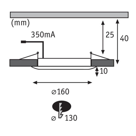 Встраиваемый светодиодный светильник Paulmann Premium Line DecoDot 92733