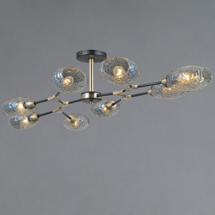 Люстра на штанге Illumico IL0272-8CSQ-25 BK AB TRENTO