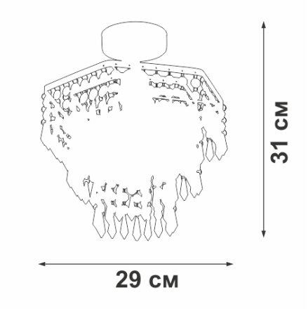 Потолочный светильник Vitaluce V5883-1/1PL