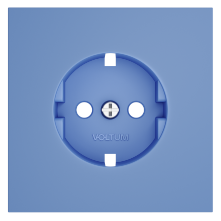 Накладка для розетки с заземлением Voltum S70 (деним) VLS000615