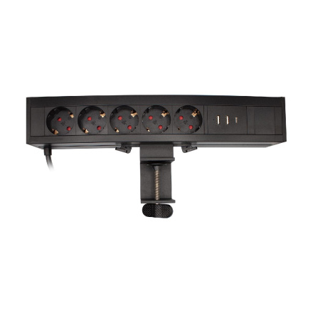 Блок розеток LE4 (5 секции 2 USB + 1 type-C беспроводная зарядка) Mebax 00-00002875