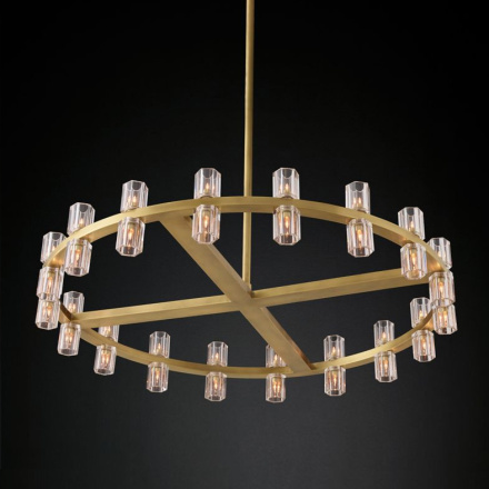 Люстра на штанге Delight Collection Arcachon KM1000P-36 brass