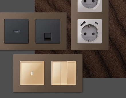 Рамка пятиместная Ambrella Volt Techno AF220635