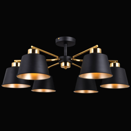 Люстра на штанге Natali Kovaltseva GRAFF 75098/6C GRAY