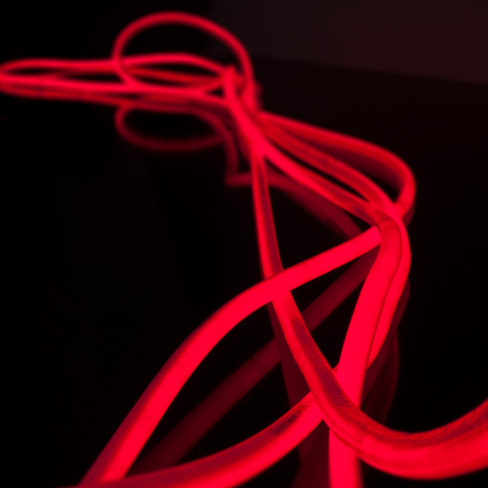 Светодиодный гибкий неон Elektrostandard 220V 9,6W 144Led 2835 IP67 круглый красный, 50 м 4690389134715