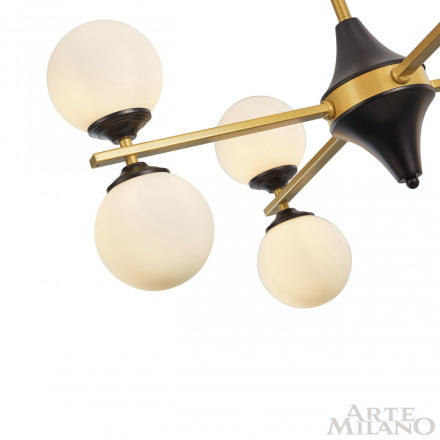 Люстра на штанге Arte Milano 271580/8 BK/GD