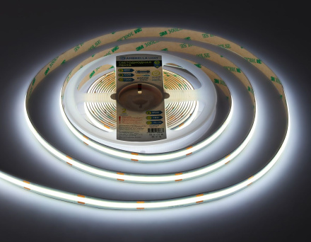 Светодиодная лента Ambrella Light Illumination COB 528Led/14W m/ 24V IP20 6500K/ 5m*10mm*2mm (2 конт.) GS4753