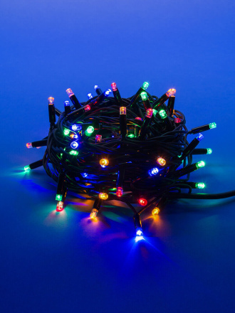 Уличная светодиодная гирлянда (UL-00003943) Uniel  разноцветный ULD-S1000-120/TBK Multi IP67
