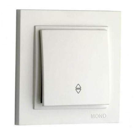 Выключатель одноклавишный проходной Mono Electric Despina 10А 250В слоновая кость 102-010025-109