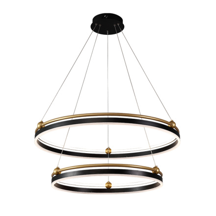 Подвесная люстра Crystal Lux FERNANDO SP123W LED  BLACK/GOLD
