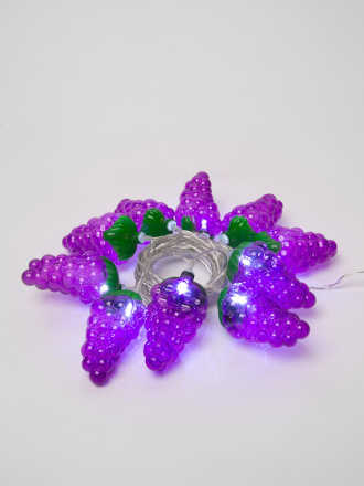 Светодиодная гирлянда Uniel Виноград (UL-00003392) белый ULD-S0400-010/STB/2AA White IP20 Grapes