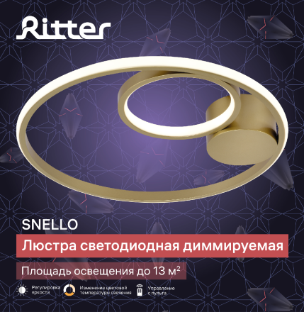 Потолочная люстра Ritter Snello 51654 9