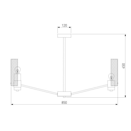 Люстра на штанге Eurosvet Grino 70139/8 латунь