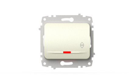 Выключатель проходной с подсветкой ELBI Jazz 607-010300-210