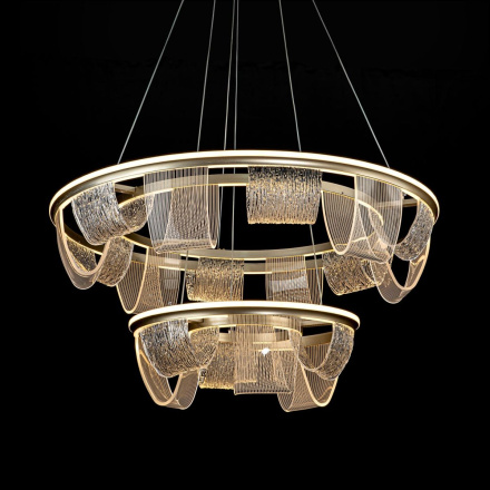 Подвесная люстра LED4U L7706-800-460 GD