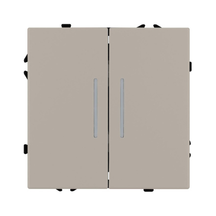 Механизм выключателя двухклавишный проходной Arlight LED SWT-NOBE-MKP2-SFPL-L-CA (230V, 10A) 059421